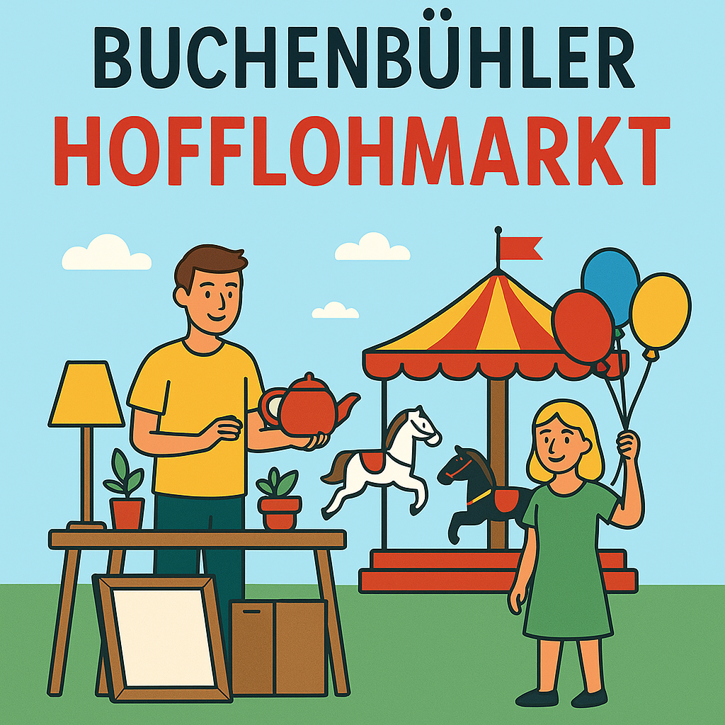 Illustration Buchenbühler Hofflohmarkt